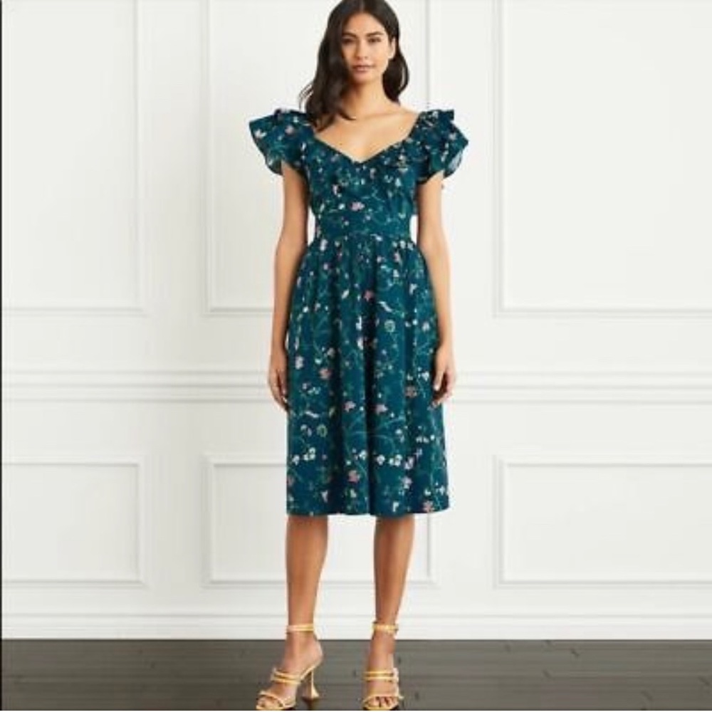 Hill House Ava Nap Dress in Moody Floral XL
